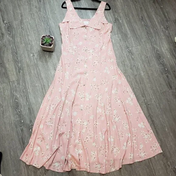 Joseph Ribkoff  Vintage Cottagecore Pink Floral Dress 10 - Picture 2 of 10